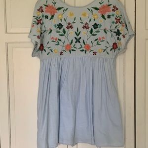 Baby Blue skort dress from Zara
